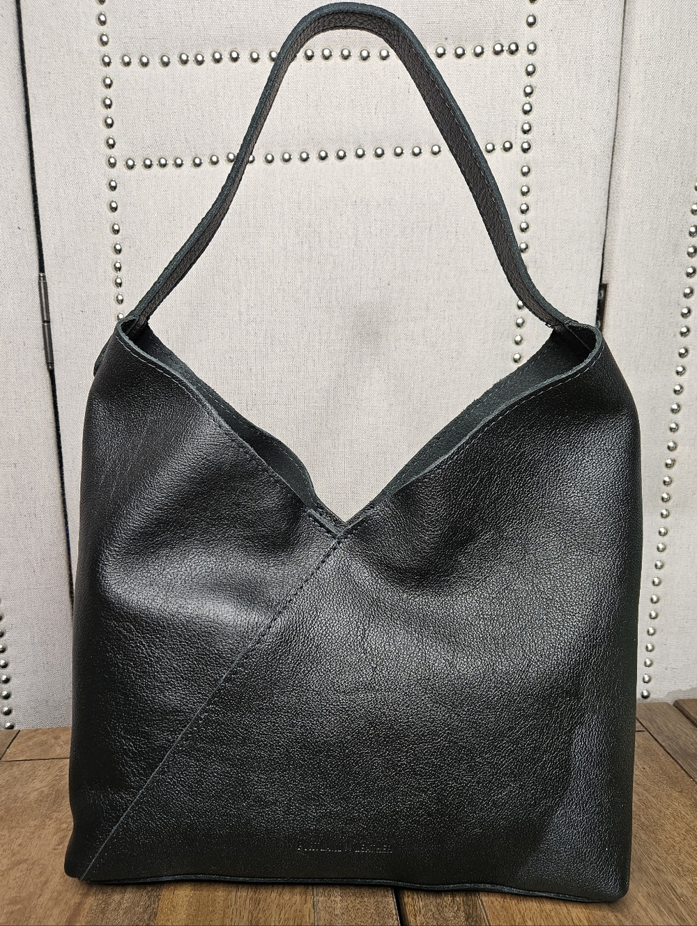Portland Leather Goods Oversize Naomi Pebbled Black - Picture 4 of 13